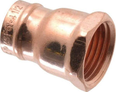 B&K Mueller - 1/2" Copper Pipe Female Adapter - C x F, Presoldered - Exact Tool & Supply