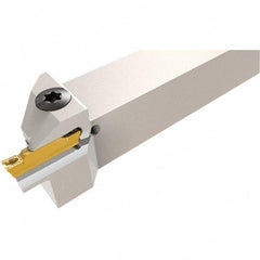 Iscar - HGH, External, Left Hand, 6mm Max Depth of Cut, 3mm Max Groove Width, Indexable Grooving Tool Holder - HG.. Insert Compatibility, 20mm Shank Height, 20mm Shank Width, 120mm OAL - Exact Tool & Supply