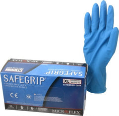 Microflex - Size XL, 11 mil, Medical Grade, Powder Free Latex Disposable Gloves - Exact Tool & Supply