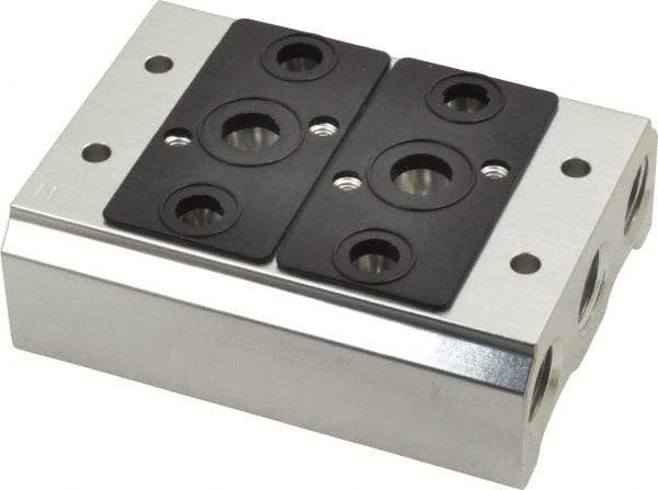 ARO/Ingersoll-Rand - 1/4", 1/4" 2 Station Manifold Stacking Solenoid Valve - For Use with 2 Station - Exact Tool & Supply