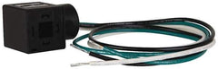 ARO/Ingersoll-Rand - 30mm Stacking Solenoid Valve Connector with 18" Lead Wire - For Use with 1/8 NPT - Exact Tool & Supply