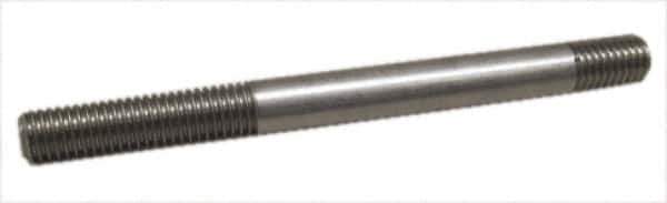 Gibraltar - 3/4-10 8" OAL Equal Double Threaded Stud - Carbon Steel, Black Oxide Finish, 2" Equal Thread Length - Exact Tool & Supply