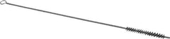 Schaefer Brush - 3" Long x 3/8" Diam Stainless Steel Long Handle Wire Tube Brush - Single Spiral, 15" OAL, 0.005" Wire Diam, 0.145" Shank Diam - Exact Tool & Supply