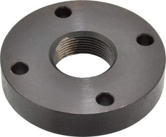 Keystone Threaded Products - 1-18 Int Thread, 3/4" Bar Diam, 2.63" Flange OD x 0.53" Thickness Precision Acme Mounting Flange - 4 Mounting Holes, Black Oxide Finish, Carbon Steel - Exact Tool & Supply
