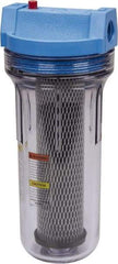 Pentair - 4-5/8 Inch Outside Diameter, 14 Inch Cartridge Length, 5 Micron Rating, Cartridge Filter Assembly - 3/4 Inch Pipe, Reduces Taste, Odor and Sediment - Exact Tool & Supply