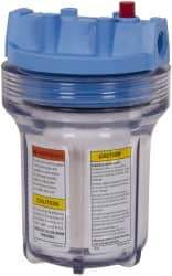 Pentair - 4-5/8 Inch Outside Diameter, 8 Inch Cartridge Length, 5 Micron Rating, Cartridge Filter Assembly - 3/8 Inch Pipe, Reduces Sediment - Exact Tool & Supply