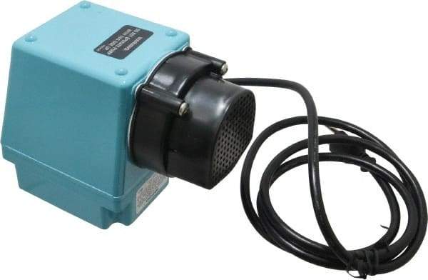 Little Giant Pumps - 1/12 HP, 10 psi, Aluminum Miniature Submersible Pump - 3/4 Inch Inlet, 1/2 Inch Outlet, 6 Ft. Long Power Cord, 3.5 Amp - Exact Tool & Supply
