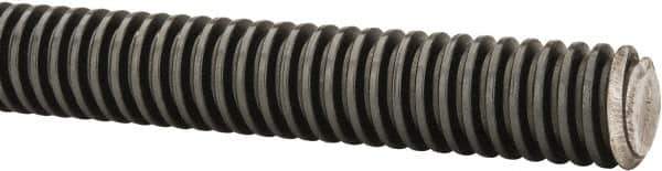 Keystone Threaded Products - TR20x4.0 Acme, 2m Long, Alloy Steel Trapezoidal Roll Metric Threaded Rod - Black Oxide Finish, Right Hand Thread - Exact Tool & Supply