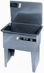 Build-All - Free Standing Solvent-Based Parts Washer - 32 Gal Max Operating Capacity, Steel Tank, 39" High - Exact Tool & Supply