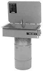 Build-All - Drum Mount Solvent-Based Parts Washer - 25 Gal Max Operating Capacity, Steel Tank, 120 Input Volts - Exact Tool & Supply