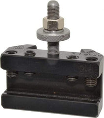 Aloris - Series BXA, #2X Boring, Turning & Facing Tool Post Holder - 10 to 15" Lathe Swing, 1-3/4" OAH, 3/4" Max Tool Cutting Size, 1-3/16" Centerline Height - Exact Tool & Supply