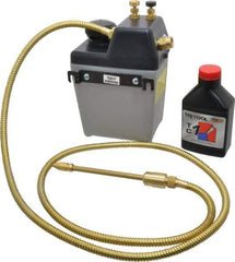 Trico - 1 Outlet, 0.25 Gal Tank Capacity, High Density Polyethylene Tank Mist Coolant System - 5' Coolant Line Length, 6" Hose Length - Exact Tool & Supply