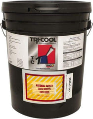 Trico - Tri-Cool TC-1, 5 Gal Pail Cutting Fluid - Synthetic, For Broaching, Grinding, Machining, Tapping - Exact Tool & Supply