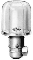 Trico - 1 Outlet, Plastic Bowl, 8 Ounce Constant-Level Oil Reservoir - 1/4 NPT Outlet, 2-5/8" Diam x 6-3/16" High - Exact Tool & Supply