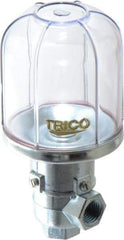 Trico - 1 Outlet, Plastic Bowl, 4 Ounce Constant-Level Oil Reservoir - 1/4 NPT Outlet, 2-5/16" Diam x 5-1/16" High - Exact Tool & Supply