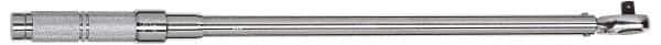Proto - 1/2" Drive Micrometer Type Ratchet Head Torque Wrench - 40 N/m to 200 N/m Torque, 21-1/2" OAL, Ratchet Head - Exact Tool & Supply