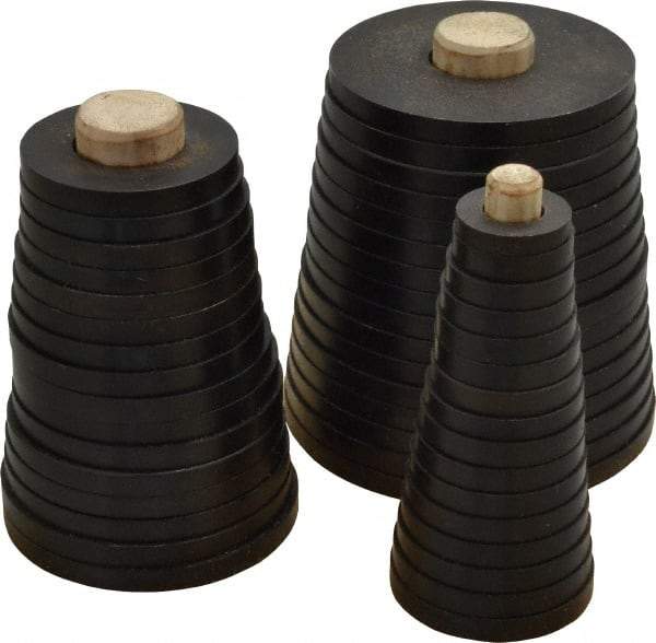 Eagle Rock - 48 Piece, Lathe Chuck Anti-Backlash Ring Set - 1 to 3-15/16" OD - Exact Tool & Supply