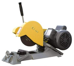 Kalamazoo - 7" Blade Diam, 1/2" Arbor Hole, Straight Chop & Cutoff Saw - 1 Phase, 4,800 RPM, 1 hp, 110/220 Volts, 1" in Solids at 90°, 2" in Pipe at 90° - Exact Tool & Supply
