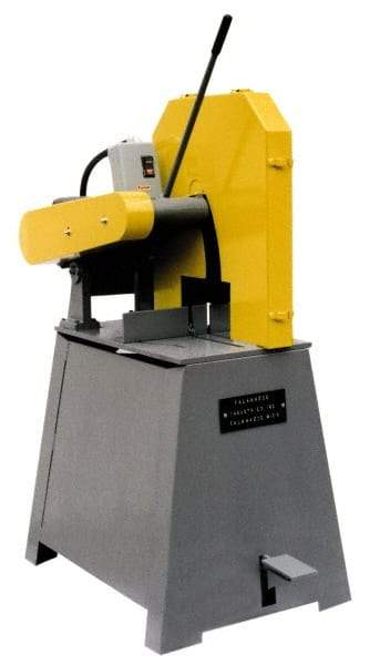 Kalamazoo - 16 or 18" Blade Diam, 1" Arbor Hole, Straight Chop & Cutoff Saw - 3 Phase, 2,500 RPM, 10 hp, 220/440 Volts, 3" in Solids at 90°, 4" in Pipe at 90° - Exact Tool & Supply