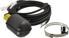 Little Giant Pumps - 115 AC Volt, Tethered Control Float Switch, Float Switch - For Use with Simplex and Duplex Grinder Panels - Exact Tool & Supply