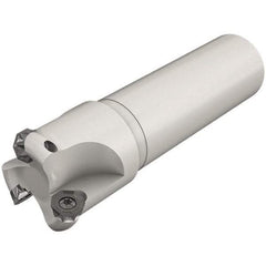 Iscar - 1-1/2" Cut Diam, 0.24" Max Depth of Cut, 1-1/4" Shank Diam, 8" OAL, Indexable Square Shoulder End Mill - Cylindrical Shank, Series ChamMill - Exact Tool & Supply