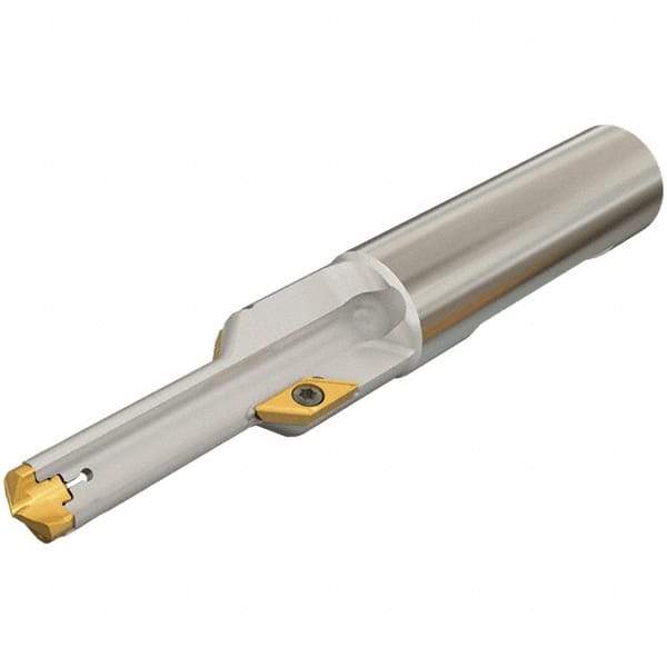 Iscar - 0.358 to 0.393" Diam, 1.06" Max Depth, 5/8" Shank Diam, 3.72" OAL, Replaceable Tip Drill - AOMT, IDI-SG, IDI-SK Insert, DCT Toolholder, Series ChamDrill - Exact Tool & Supply