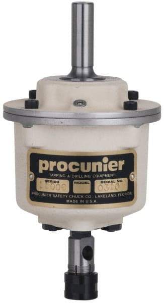 Procunier - 1 Inch Max Mild Steel Tap Capacity, 5MT Mount Tapping Head - Includes 2 Wrenches - Exact Tool & Supply
