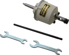 Procunier - No. 6 Min Tap Capacity, 5/16 Inch Max Mild Steel Tap Capacity, 2MT Mount Tapping Head - Includes 2 Wrenches - Exact Tool & Supply