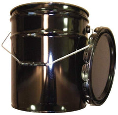 Made in USA - 5 Gallon Capacity, Crimped Lid, Drum Pail - Steel, UN 1H2/X70.8/S/01/USA/+AA1175 Listing - Exact Tool & Supply