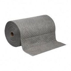 Brady SPC Sorbents - 47 Gal Capacity per Package, Universal Roll - 150' Long x 30" Wide, Polypropylene - Exact Tool & Supply