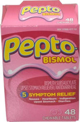 Medique - Pepto Bismol Tablets - Antacids & Stomach Relief - Exact Tool & Supply