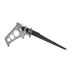 Stanley - Steel Blade Keyhole Saw - Cast Aluminum Handle, Pistol Grip, 8" OAL - Exact Tool & Supply