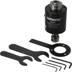Tapmatic - Model SPD-5, No. 6 Min Tap Capacity, 1/2 Inch Max Mild Steel Tap Capacity, JT33 Mount Tapping Head - 22100 (J421), 22000 (J422) Compatible, Includes Tap Clamping Wrenches, for CNC and Manual Machines - Exact Tool & Supply