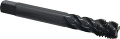 OSG - M20x2.50 Metric Coarse 4 Flute 6H Modified Bottoming Spiral Flute Tap - Vanadium High Speed Steel, Oxide Finish, 140mm OAL, Right Hand Flute, Right Hand Thread - Exact Tool & Supply