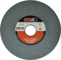 Camel Grinding Wheels - 7" Diam x 1-1/4" Hole x 1/4" Thick, I Hardness, 80 Grit Surface Grinding Wheel - Silicon Carbide, Type 1, Medium Grade, 3,760 Max RPM, Vitrified Bond, No Recess - Exact Tool & Supply