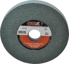 Camel Grinding Wheels - 7" Diam x 1-1/4" Hole x 3/4" Thick, I Hardness, 60 Grit Surface Grinding Wheel - Silicon Carbide, Type 5, Medium Grade, 3,760 Max RPM, Vitrified Bond, One-Side Recess - Exact Tool & Supply
