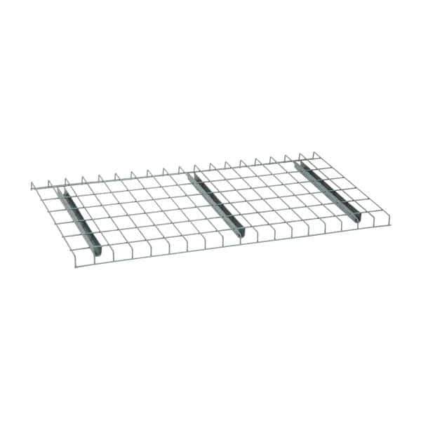 Nashville Wire - 46" Wide, 1-1/2" High, Open Shelving Welded Wire Decking - Steel, 24" Deep, Use with Pallet Racks - Exact Tool & Supply