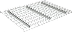 Nashville Wire - 52" Wide, 1-1/2" High, Open Shelving Welded Wire Decking - Steel, 36" Deep, Use with Pallet Racks - Exact Tool & Supply