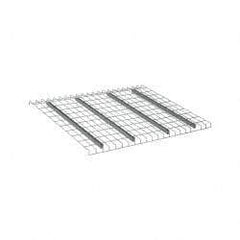 Nashville Wire - 52" Wide, 1-1/2" High, Open Shelving Welded Wire Decking - Steel, 42" Deep, Use with Pallet Racks - Exact Tool & Supply