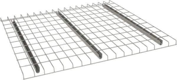 Nashville Wire - 46" Wide, 1-1/2" High, Open Shelving Welded Wire Decking - Steel, 44" Deep, Use with Pallet Racks - Exact Tool & Supply