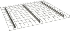 Nashville Wire - 46" Wide, 1-1/2" High, Open Shelving Welded Wire Decking - Steel, 44" Deep, Use with Pallet Racks - Exact Tool & Supply