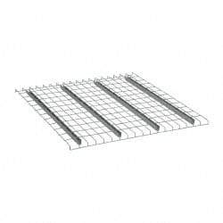 Nashville Wire - 46" Wide, 1-1/2" High, Open Shelving Welded Wire Decking - Steel, 48" Deep, Use with Pallet Racks - Exact Tool & Supply