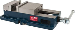 Wilton - 6" Jaw Width, 7-1/2" Jaw Opening Capacity, Horizontal Stationary Machine Vise - Manual Operation, 1 Station, 19-45/64" Long x 6.7" High x 1-3/4" Deep, 2" Jaw Height, 85,000 psi Max Clamp Force, Ductile Alloy - Exact Tool & Supply