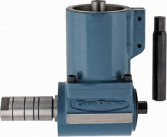 Interstate - Right Milling Head Angle Milling Head Adapter - R8 Spindle Taper, Compatible with Bridgeport Type - Exact Tool & Supply