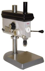 Servo - 7" Swing, Frequency Drill Press - Variable Speed, 0.1 hp, Single Phase - Exact Tool & Supply