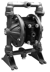 ARO/Ingersoll-Rand - 1/2" NPT, Metallic, Air Operated Diaphragm Pump - PTFE Diaphragm, Stainless Steel Housing - Exact Tool & Supply