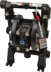 ARO/Ingersoll-Rand - 1/2" NPT, Metallic, Air Operated Diaphragm Pump - Nitrile Diaphragm, Aluminum Housing - Exact Tool & Supply