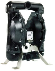 ARO/Ingersoll-Rand - 1-1/2" NPT, Metallic, Air Operated Diaphragm Pump - Nitrile Diaphragm, Aluminum Housing - Exact Tool & Supply