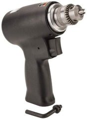 Florida Pneumatic - 1/4" Keyed Chuck - Pistol Grip Handle, 20,000 RPM, 4 CFM, 0.3333 hp, 60-90 psi - Exact Tool & Supply