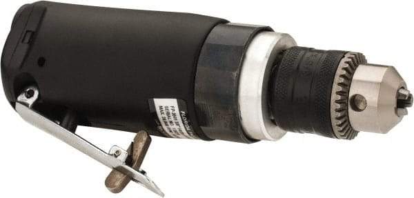 Florida Pneumatic - 3/8" Keyed Chuck - Inline Handle, 20,000 RPM, 4 CFM, 0.3333 hp, 60-90 psi - Exact Tool & Supply